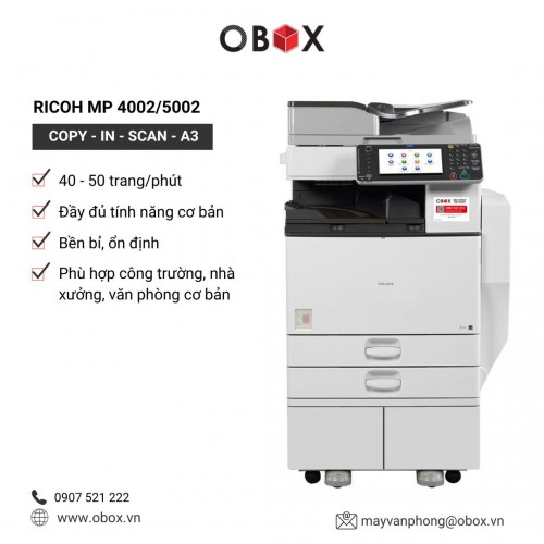 Thuê Máy Photocopy Ricoh MP 4002 5002 | Bền Bỉ – Nồi Đồng Cối Đá